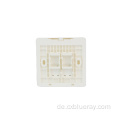 86Type 1 2 4 Port -Face -Platte RJ45 Wallauslass Unschirmes Frontplatte